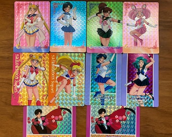 Vintage 90s Sailor Moon Prism Card | Official Sailormoon Hero Kira Carddass