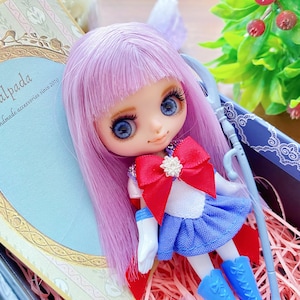Custom petite blythe - Sailor Saturn (special edition) doll figure