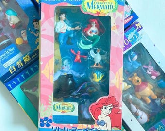 Rare vintage 2003 Yutaka Disney the little mermaid figure play set Japan