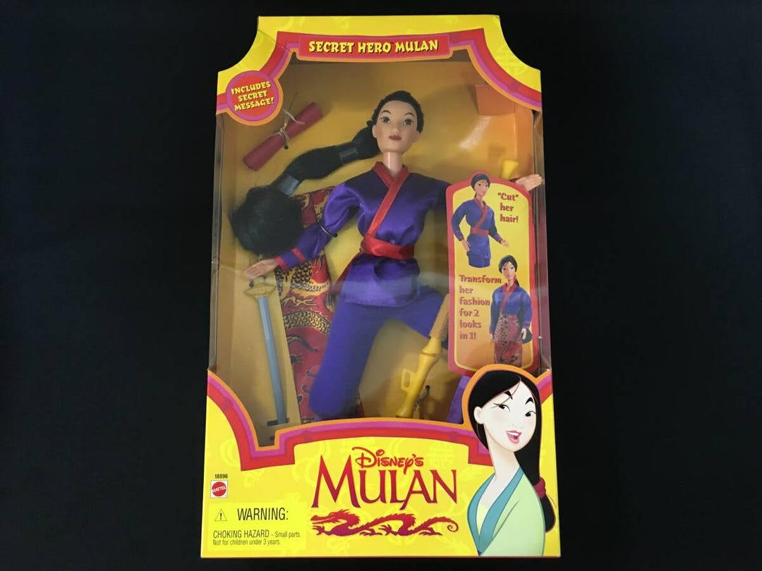 Brand New ! 90s Vintage Secret Hero Mulan Doll Figure From the