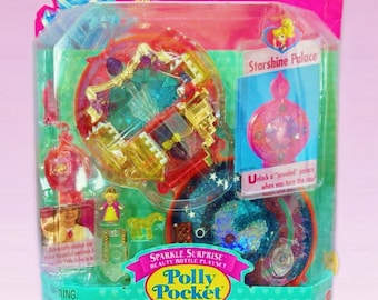 Complet- Rare- 1996 Polly Pocket Starshine Palace - Sparkle