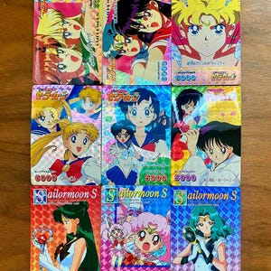 Vintage jaren 90 Sailor Moon Prism-kaarten - Amada Bandai Official