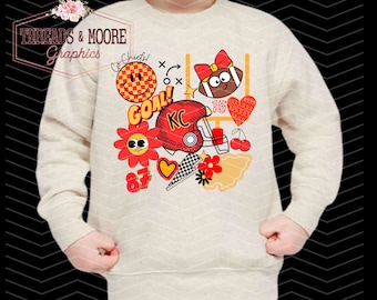 KC Chiefs | PNG | Cute | Kansas City | Digital File | Print | Sublimation DTF