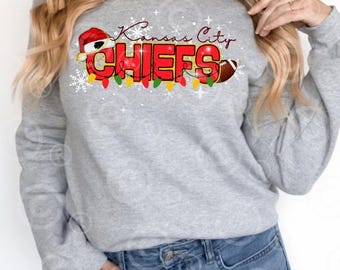 KC Winter| Chiefs Christmas | Winter Kansas City PNG FILE | Football | dtf sublimation