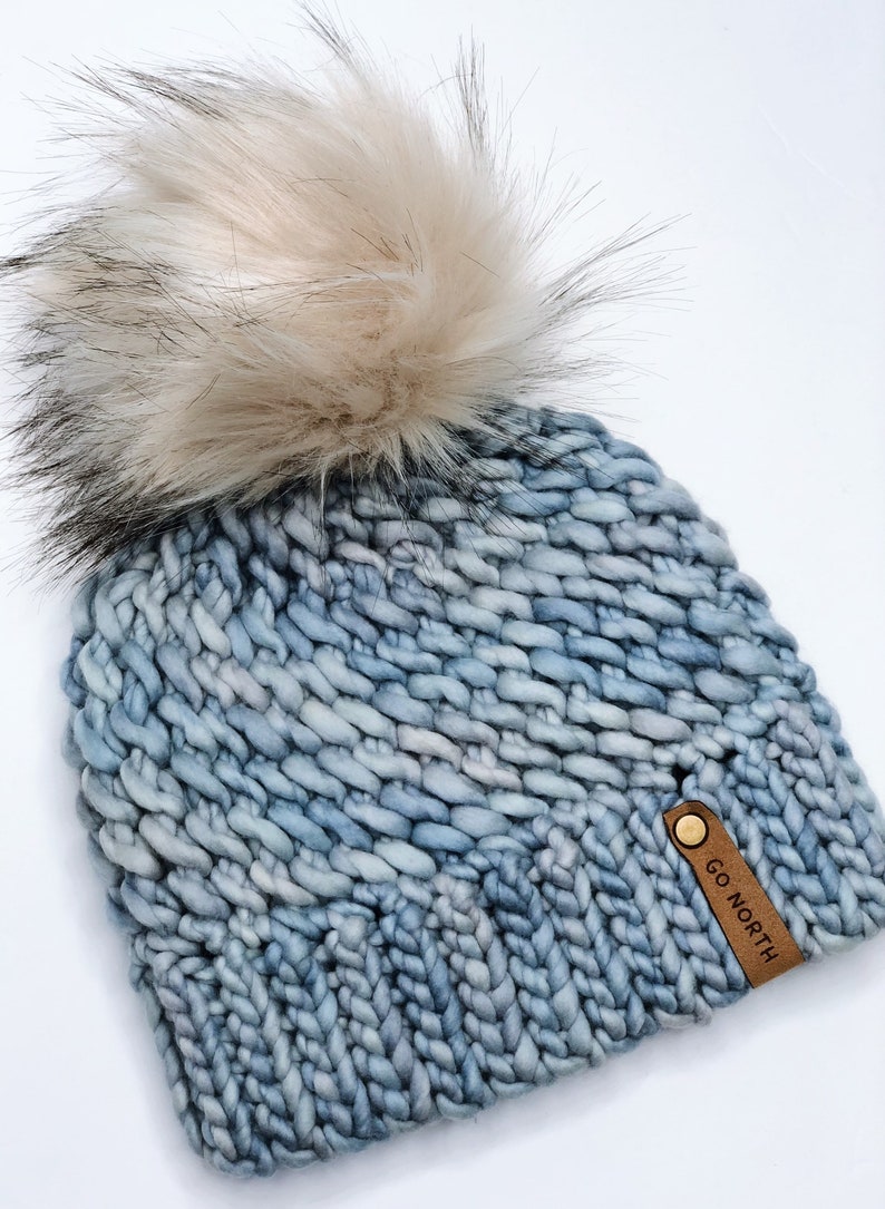 CROCHET PATTERN | The Sea Stone Beanie | Toddler, Child + Adult Sizes | Crochet Winter Hat Pattern | Crochet Bulky Hat Pattern image 2