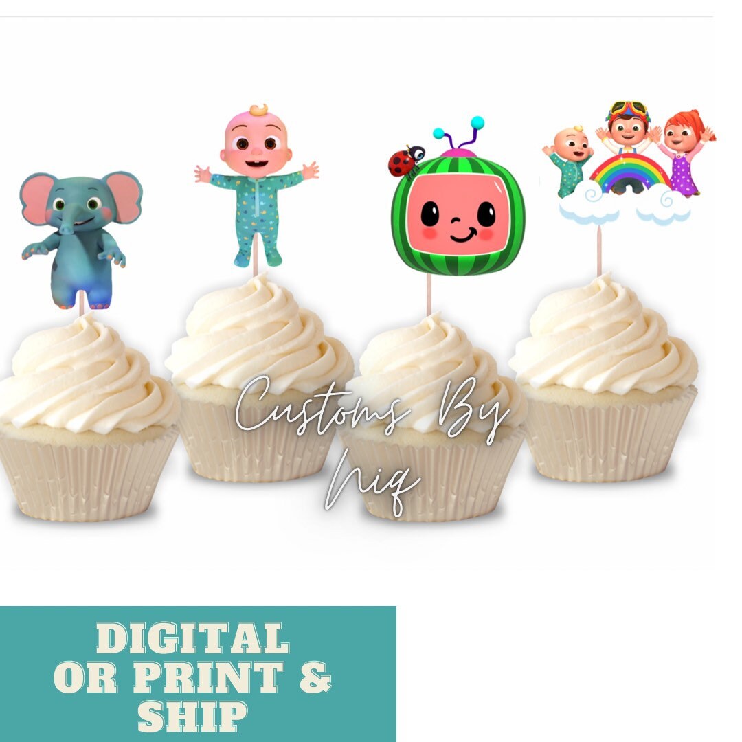 Cocomelon Cupcake Toppers | Etsy