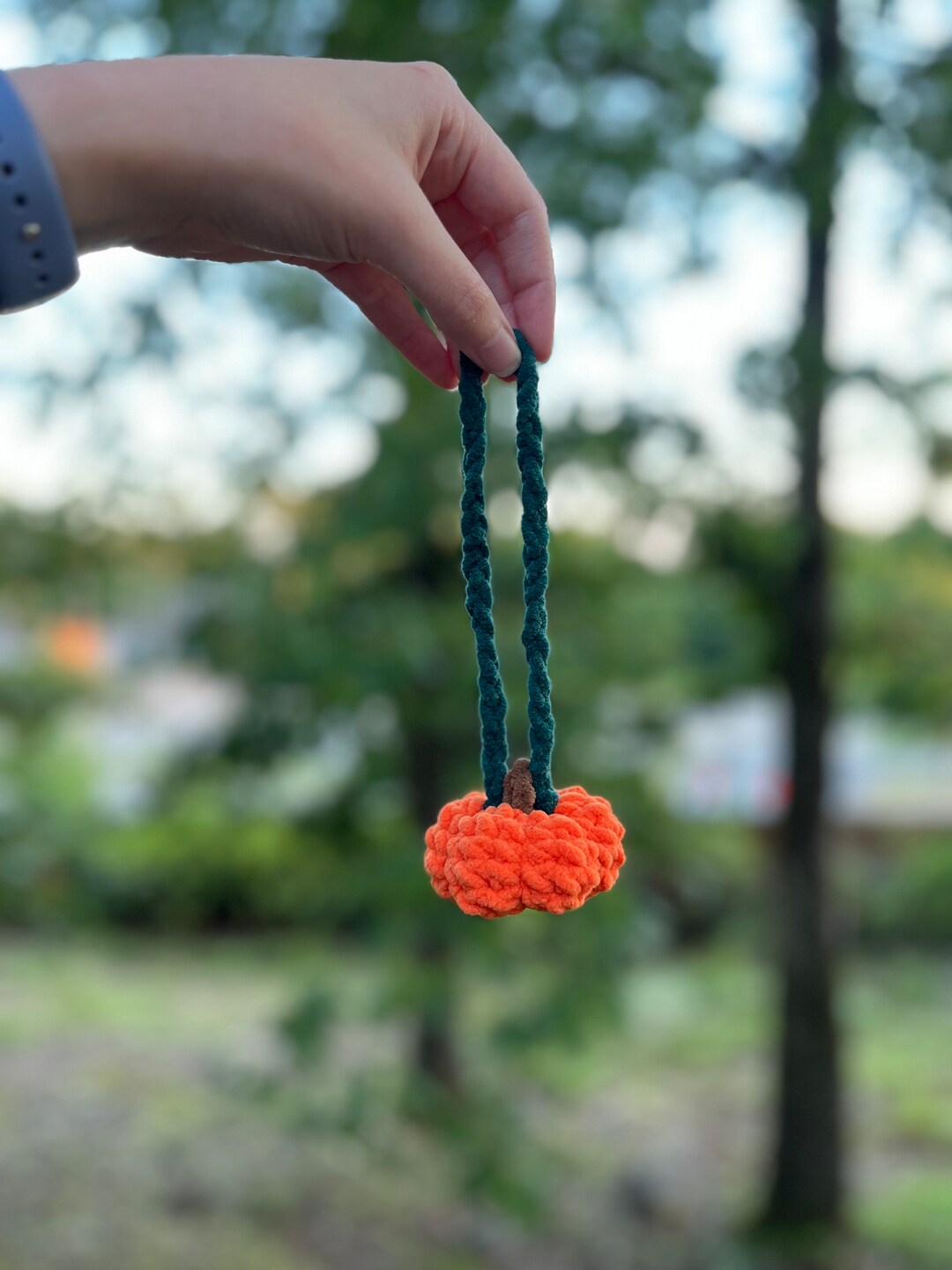Fall-themed Crochet Keychains Ghost & Pumpkin Purse Charms Cute ...