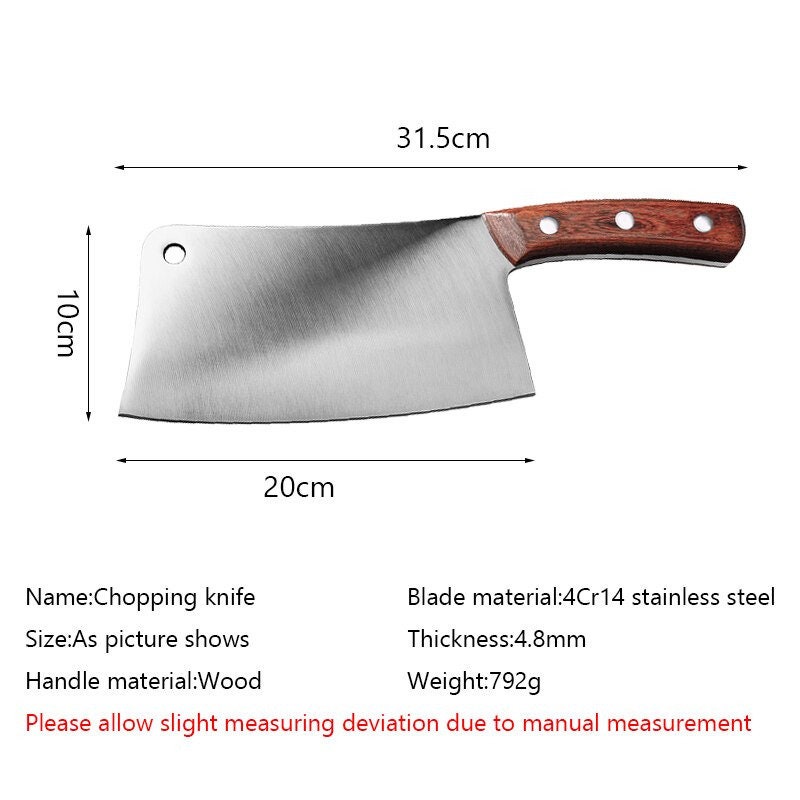 High Quality Meat Cleaver Chopping Knives Stainless Steel Etsy