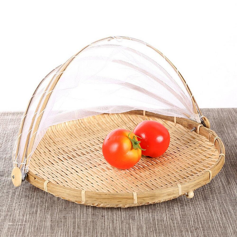 bamboo food tent basket