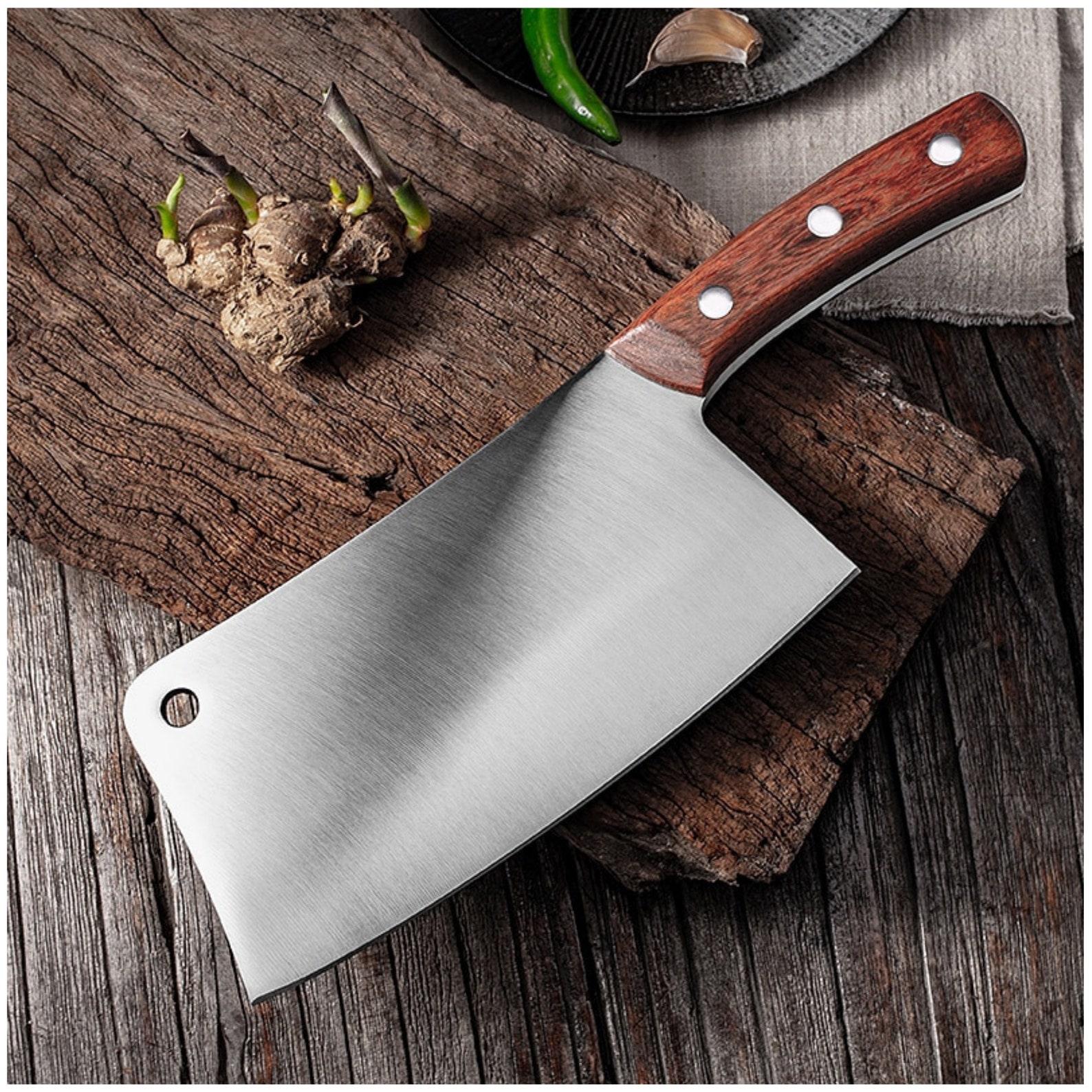 High Quality Meat Cleaver Chopping Knives Stainless Steel Etsy