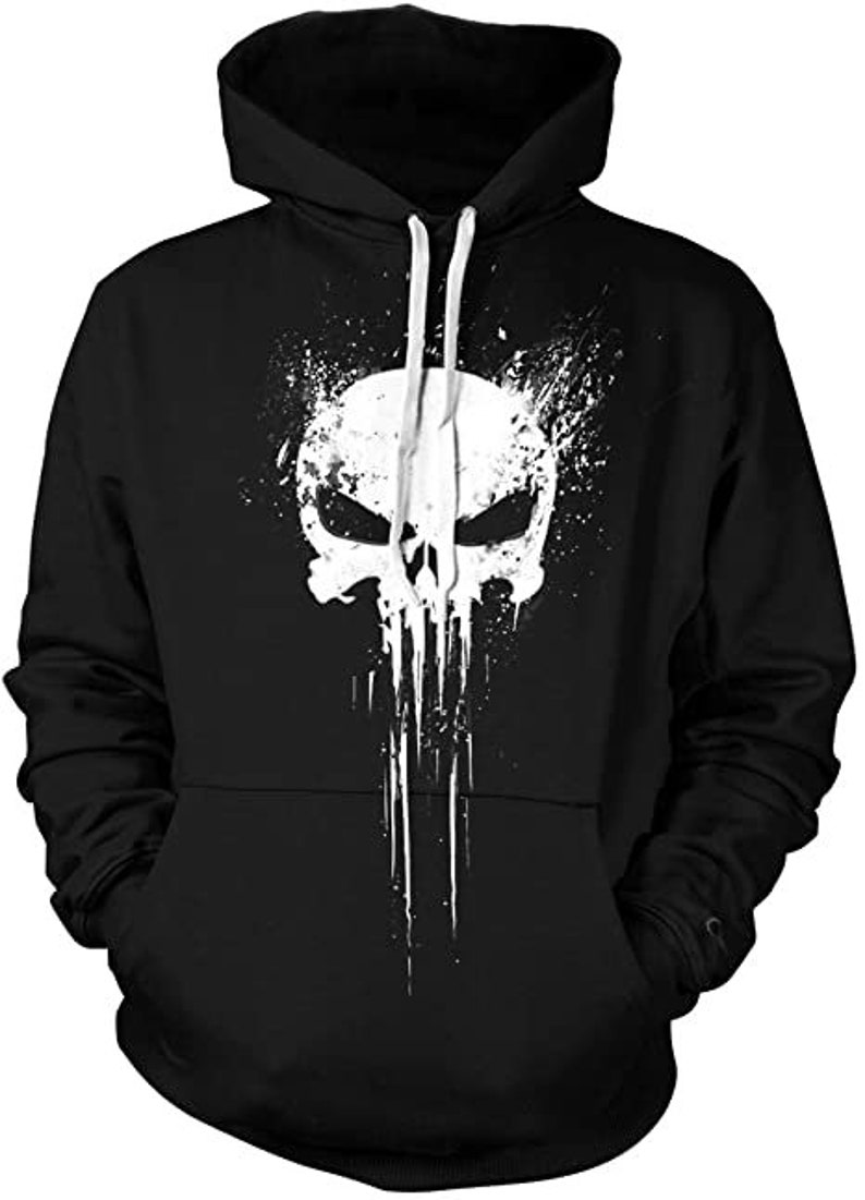 Skull 3D Print Pullover Hoodie