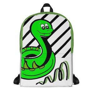 Sac à dos serpent pour enfants - Little Beanzie | Cartable préscolaire | Sac de voyage pour enfants | Sacoche pour ordinateur portable | Sac à dos pour tout-petit | Cadeaux pour la rentrée