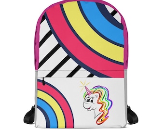 Rainbow Unicorn Kids Backpack - Little Beanzie | Preschool Book Bag | Girl Bag | Gift for Girls | Toddler Backpack | Back To School Gifts