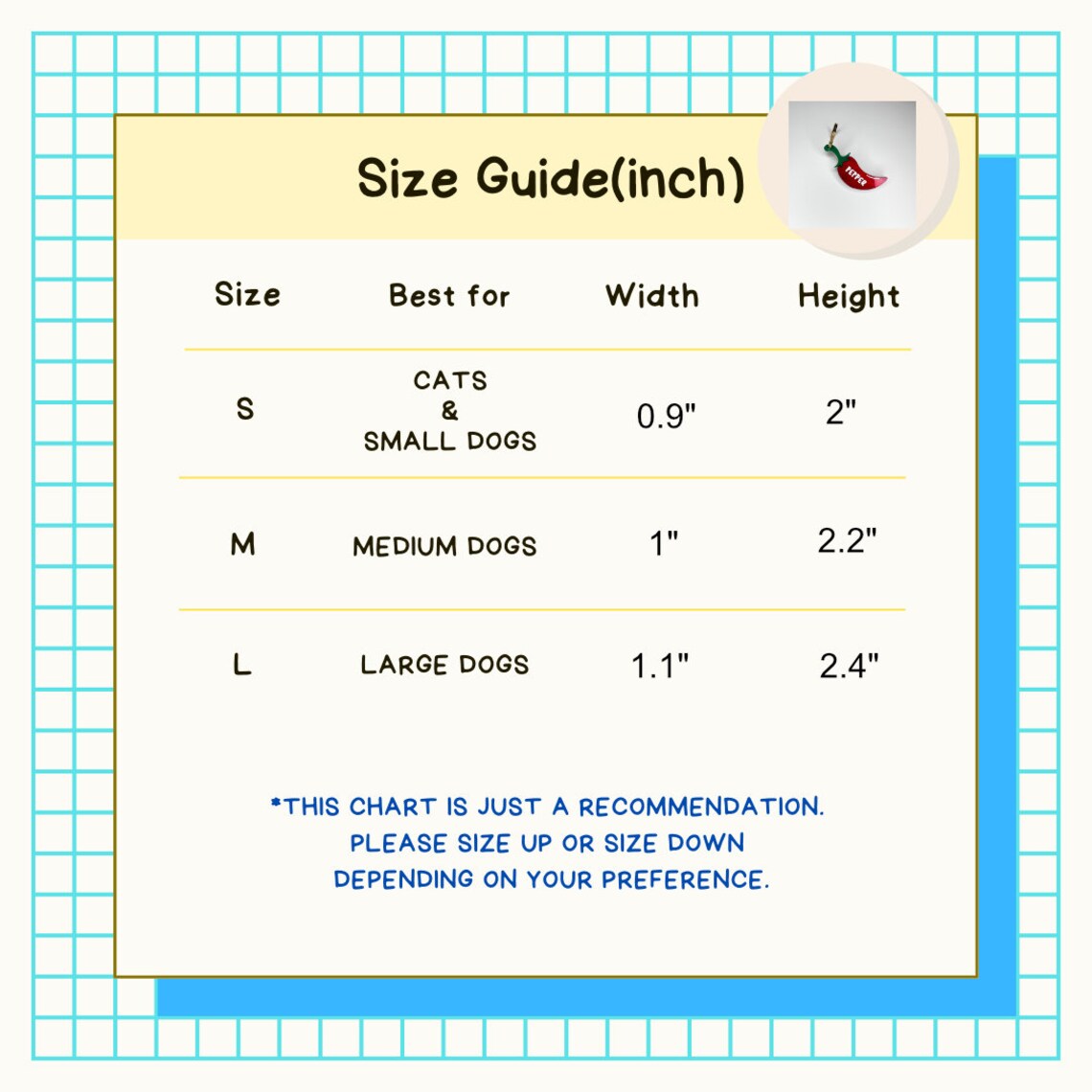 Red Pepper Dog Tag Chili Pepper Pet ID Tag for Cats and Dogs Etsy