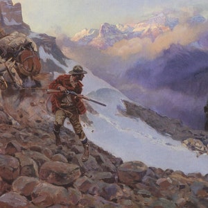 Whose Meat by Charles M Russell Western Giclee Art Print as Rolled, Stretched or Framed Canvas, Rolled Paper Art Prints + Free Shipping