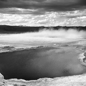Fountain Geyser Pool Yellowstone National Park, Wyoming Stretched, Framed or Rolled Canvas, Unframed or Framed Art Print + Free Shipping