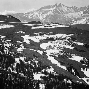 Long&#39;s Peak, Rocky Mountain National Park, Colorado Stretched, Framed or Rolled Canvas, Unframed or Framed Art Print + Free Shipping