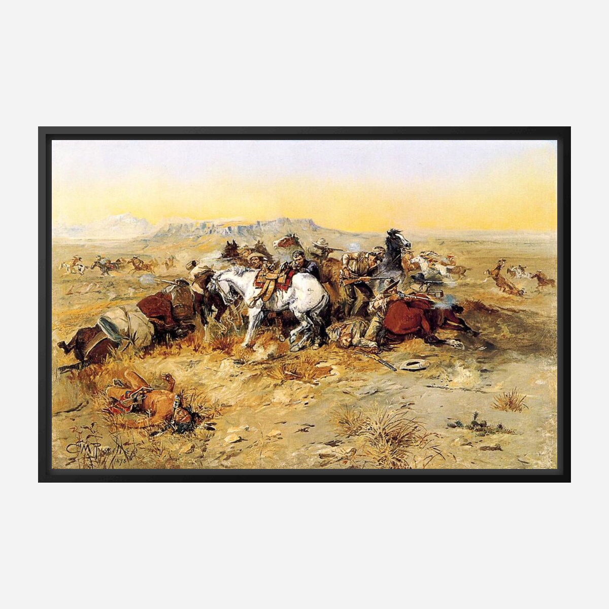 Charles Marion Russell "Whose Meat?" Western Giclee Print - Vintage Wild West Art