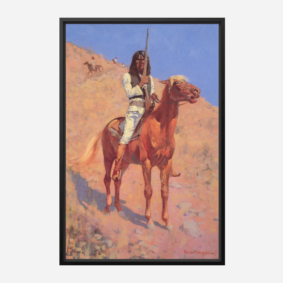 Indian on Horseback by Frederic Remington Western Giclee Art