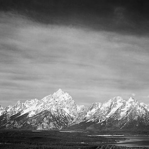 Tetons from Signal Mountain, Grand Teton National Park, Wyoming Gespannte, gerahmte oder gerollte Leinwand, ungerahmt oder gerahmt + kostenloser Versand