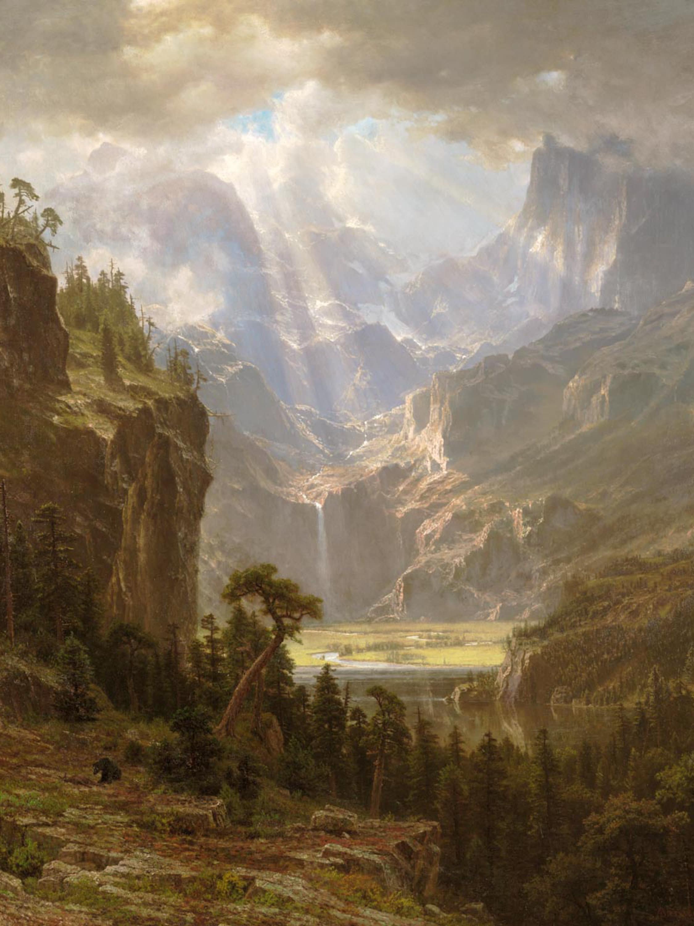 Rocky Mountains, Lander's Peak by Albert Bierstadt Giclee Art
