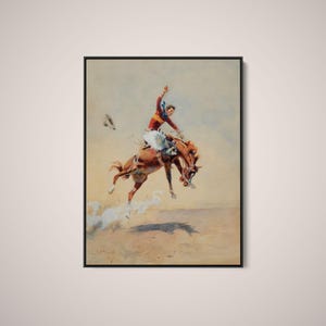 Charles Marion Russel - High, Wide and Handsome - Druck als Rolled, Stretched oder gerahmte Leinwand, Rolled Paper Print + kostenloser Versand