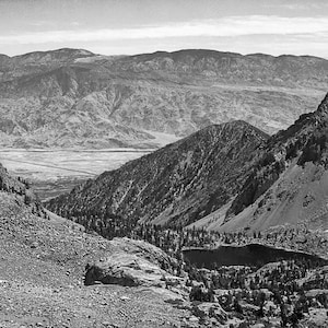 Owens Valley from Sawmill Pass, Kings River Canyon, California Stretched, Framed or Rolled Canvas, Unframed or Framed Print + Free Shipping