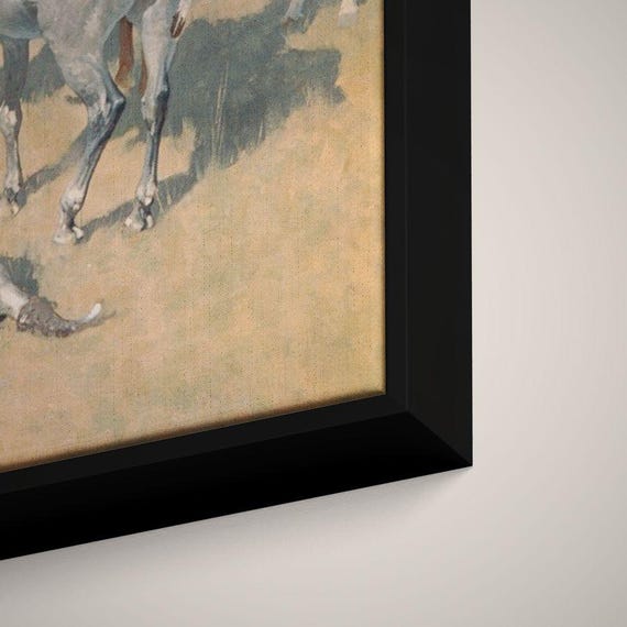 Frederic Remington - the Smoke Signal - Print as Rolled, Stretched