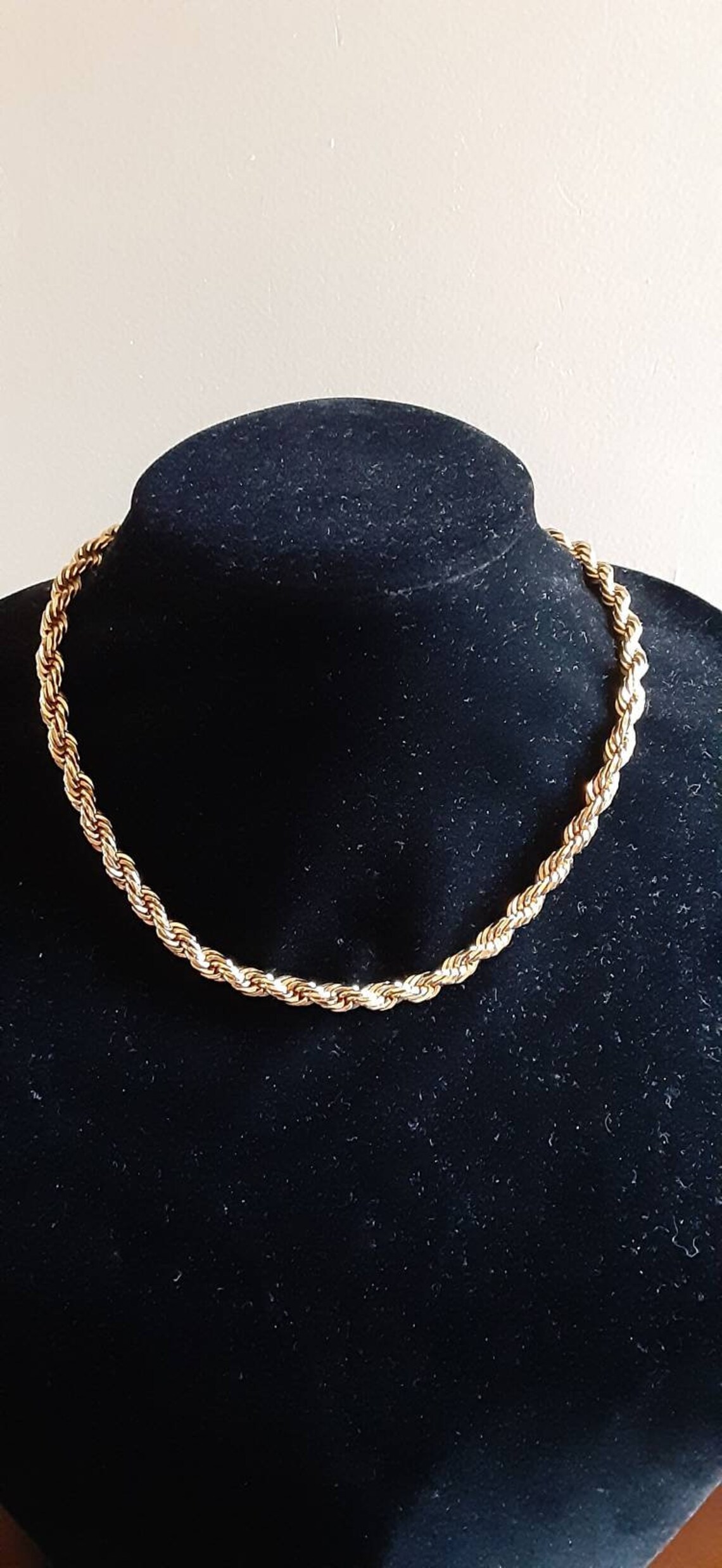 Anne Klein thick rope necklace Etsy
