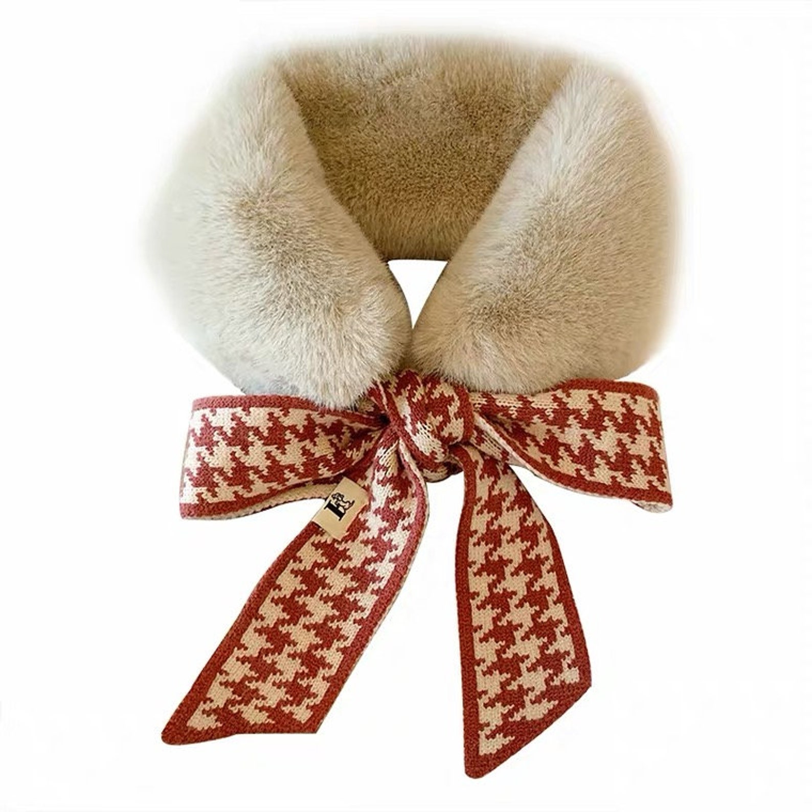 Cute Fluffy Fur Neckerchief Scarf Fur Neck Warm Winter Scarf Etsy