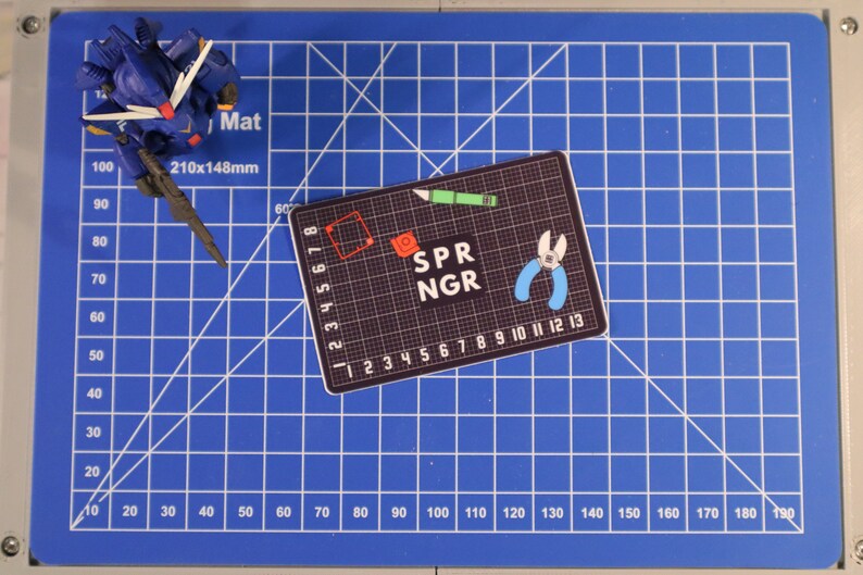 Gunpla Cutting Mat Sticker Etsy