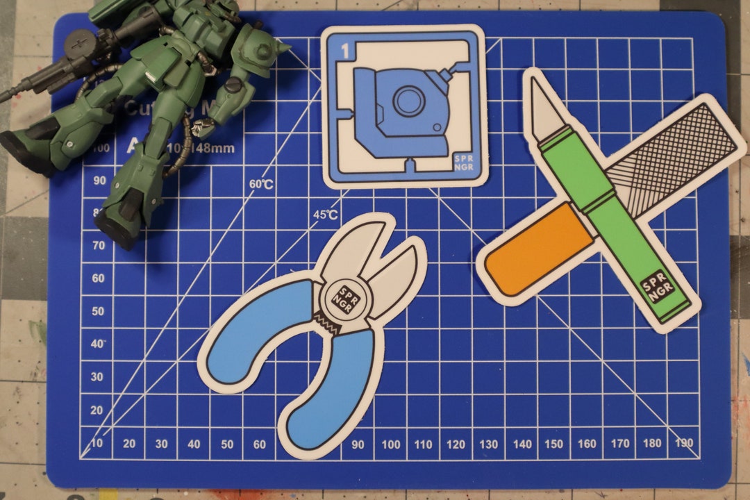Gunpla Tools Sticker Pack No. 1 Hobby Tools Etsy España