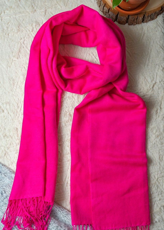 Hot pink super soft scarf