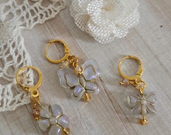 Butterfly Stitch Markers - Iridescent Knitting Accessories, Set of 3