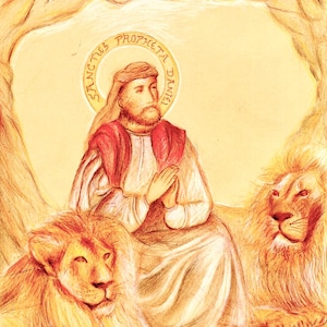 Daniel the Prophet Coloring Pencil Print