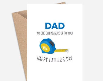 Carte de voeux amusante pour la fête des pères (A6/A5) - Carte de voeux pour papa