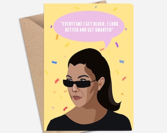 Kourtney Birthday Card (A6/A5) - Greeting Cards for Family, Friends, Boyfriend, Girlfriend