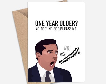 Funny Michael Scott Birthday Card (A6/A5) - Greeting Card for Birthdays