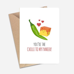 Você é o pimentão do meu cartão Paneer Desi (A6/A5) - Cartões comemorativos para o Dia dos Namorados, casais, namorados, namoradas, amigos