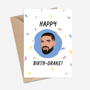 Happy Birth-Drake Birthday Card (A6/A5) - Greeting Card for Family, Friends, Boyfriend, Girlfriend