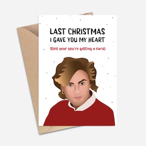 Funny Last Christmas Wham Christmas Card (A6/A5) - Carte de voeux pour Noël
