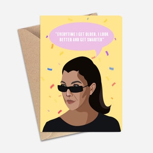Carte d'anniversaire Kourtney (A6/A5) - Cartes de voeux pour famille, amis, petit ami, petite amie