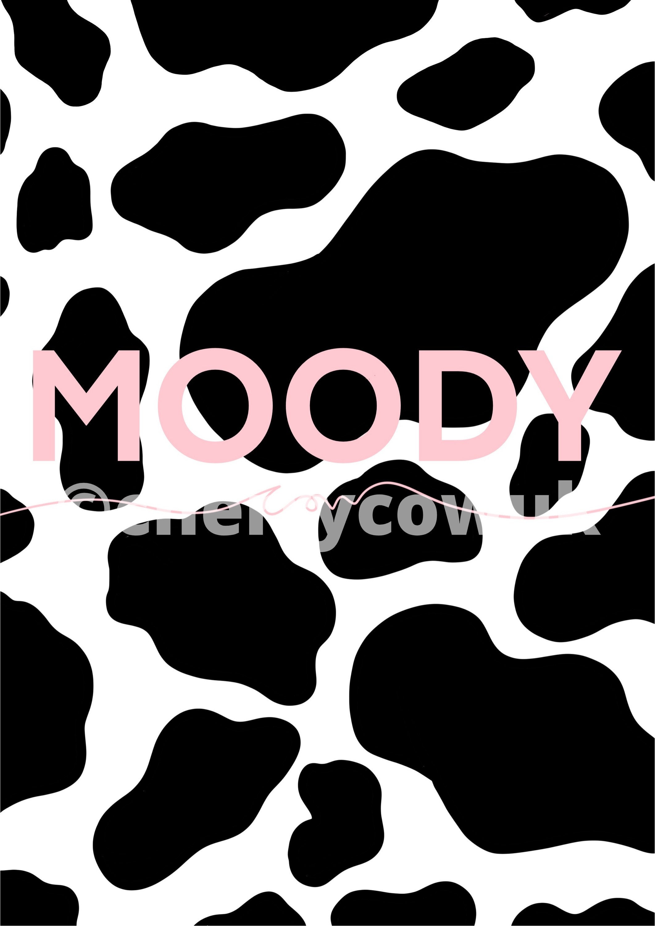 moody-cow-pink-graphic-cow-print-10x8-a4-illustration-etsy