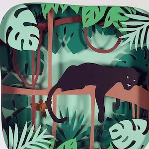 3D-Leuchtrahmen, Panther im Dschungel