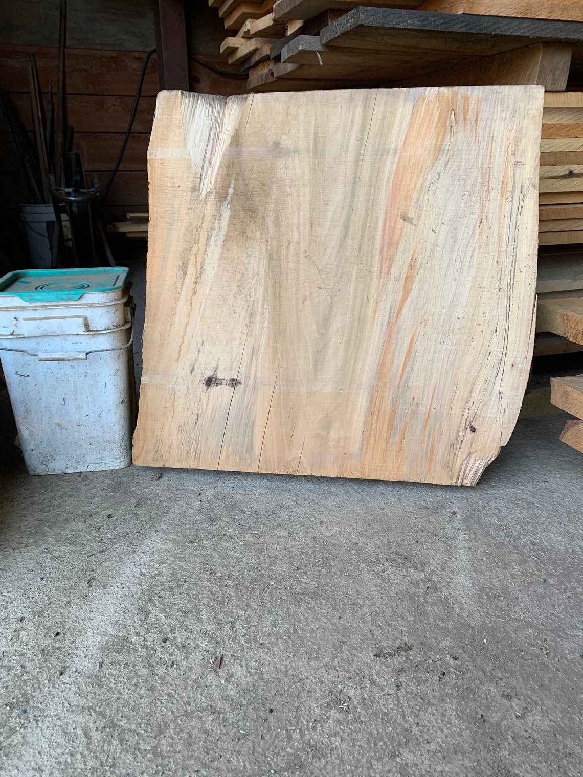 Rough Cut Kiln Dried Poplar Slab Live Edge Etsy Canada