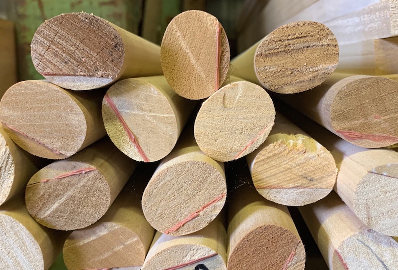 Oval Dowels 6 Long poplar, Red Oak, Cherry Etsy UK