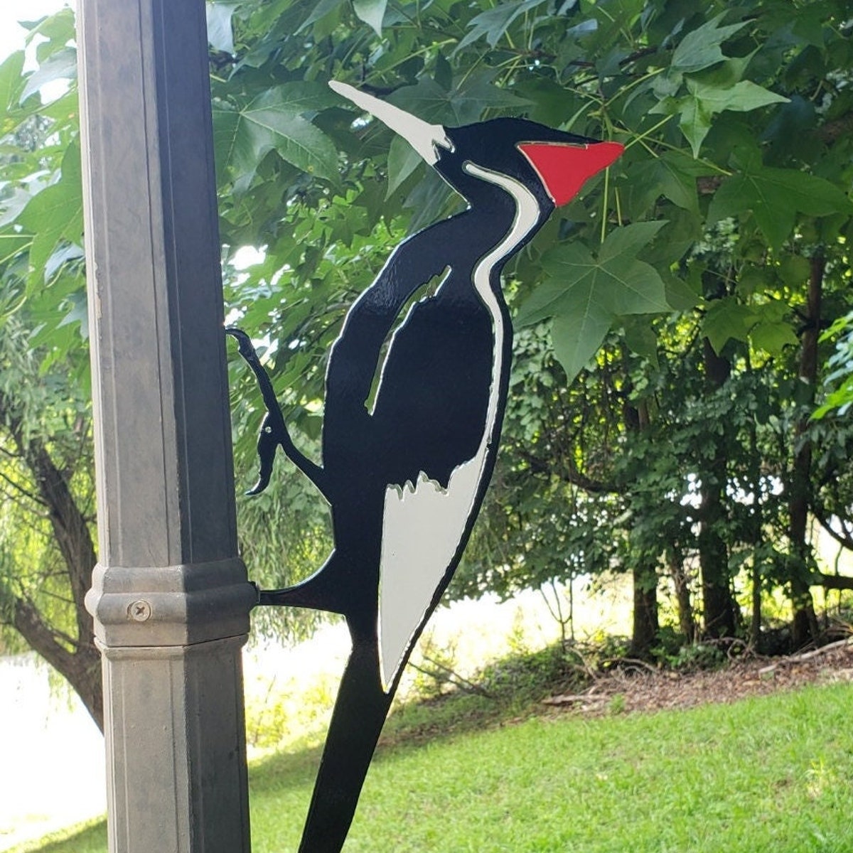 Ivory Billed Woodpecker - Metal Steel Bird Garden Yard Art for Outdoors - Great Gift - Free shipping - A