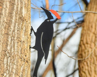 Woodpecker Bird Metal Garden Yard Art - Free Shipping