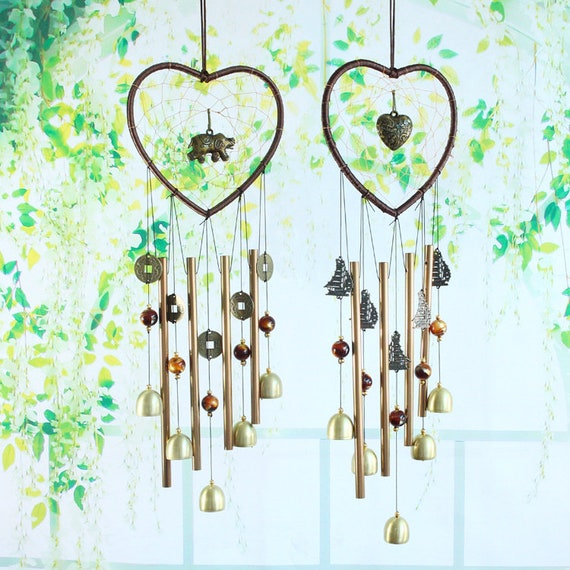 Heart Wind Chimes for OutdoorDream Catcher Wind Chimes Metal Etsy