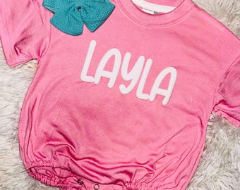 Kids Custom Name Puff Vinyl Shirt, Customizable Shirt, Gift for Friend, Gift for her, Youth Puff Name Tee